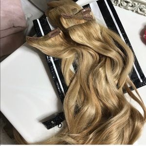 Cashmere clip in hair extensions